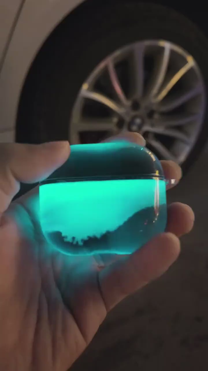 Electric blue airpod case